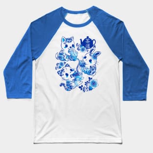 Animals tea ceremony Baseball T-Shirt